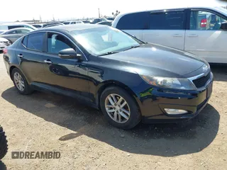 2012 Kia Optima LX with VIN 5XXGM4A79CG040070, listed as a IAAI auction lot 42106460 with 109,422 mi miles and . Bid and sale history available at carsss.com. Image 1.