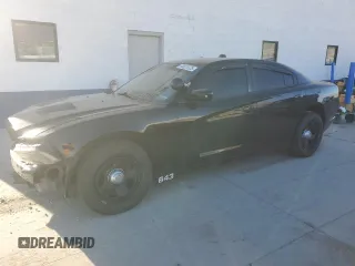 2012 Dodge Charger Police with VIN 2C3CDXAGXCH283033, listed as a Copart auction lot 43821525 with 177,991 mi miles and Salvage Title. Bid and sale history available at carsss.com. Image 1.