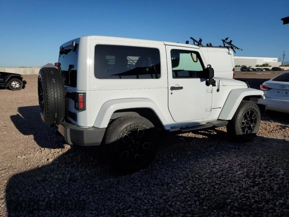 2018 Jeep Wrangler Sahara with VIN 1C4AJWBGXJL861815, listed as a Copart auction lot 53579335 with 47,365 mi miles and Salvage title. Bid and sale history available at DreamBid. Image 3.