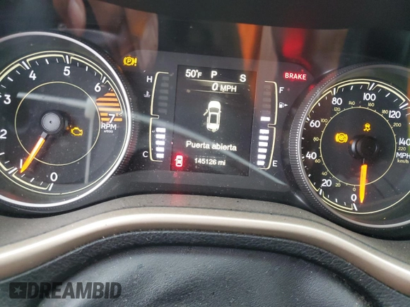 2018 Jeep Cherokee Latitude with VIN 1C4PJLCB3JD611984, listed as a Copart auction lot 43281375 with 145,126 mi miles and Salvage Title. Bid and sale history available at carsss.com. Image 9.