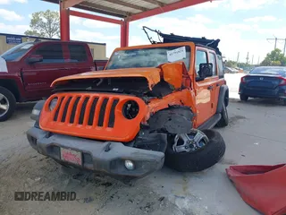2018 Jeep Wrangler Unlimited Sport z VIN 1C4HJXDN4JW243775, wystawiony jako IAAI lot #41791821 z przebiegiem 62 120 mil mil oraz . Historia ofert i sprzedaży dostępna na DreamBid. Obrazek 6.