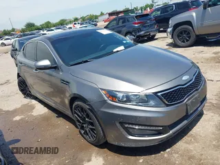 2013 Kia Optima SX with VIN 5XXGR4A67DG199714, listed as a IAAI auction lot 42359527 with 133,636 mi miles and . Bid and sale history available at DreamBid. Image 1.