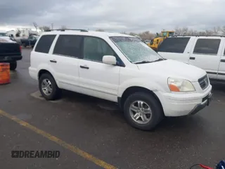 2003 Honda Pilot EX with VIN 2HKYF18623H518649, listed as a IAAI auction lot 41793187 with 230,361 mi miles and . Bid and sale history available at carsss.com. Image 1.