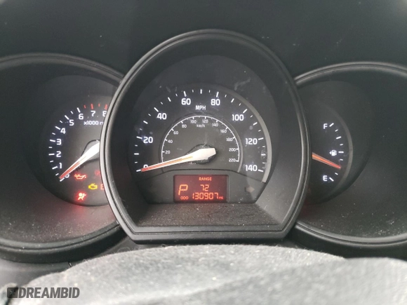 2012 Kia Rio LX with VIN KNADM5A34C6023937, listed as a Copart auction lot 88561025 with 130,907 mi miles and Salvage Title. Bid and sale history available at carsss.com. Image 9.
