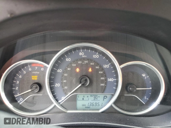 2016 Toyota Corolla L with VIN 2T1BURHE8GC654195, listed as a Copart auction lot 58314485 with 136,951 mi miles and Salvage title. Bid and sale history available at DreamBid. Image 9.
