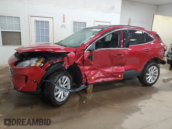 2022 Ford Escape Titanium with VIN 1FMCU9J92NUB45698, listed as a Copart auction lot 54435835 with 11,417 mi miles and Salvage title. Bid and sale history available at DreamBid. Image 1.