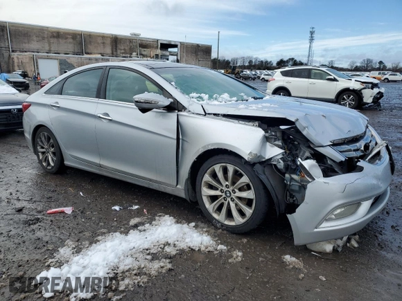 2012 Hyundai Sonata Limited with VIN 5NPEC4AB4CH474335, listed as a Copart auction lot 44279805 with 206,775 mi miles and Salvage Title. Bid and sale history available at DreamBid. Image 4.