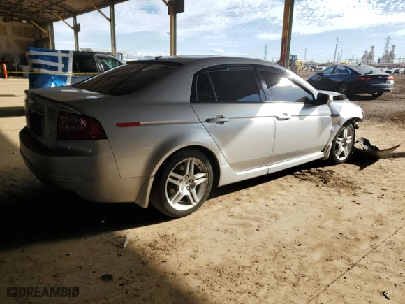 2008 Acura TL with VIN 19UUA66218A016967, listed as a Copart auction lot 48301955 with 0 mi miles and Salvage Title. Bid and sale history available at carsss.com. Image 3.
