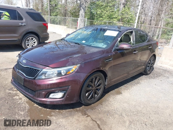 2014 Kia Optima EX with VIN 5XXGN4A70EG266191, listed as a IAAI auction lot 41895612 with 229,472 mi miles and . Bid and sale history available at carsss.com. Image 2.