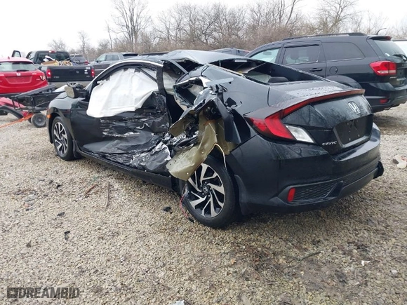 2017 Honda Civic Coupe LX-P with VIN 2HGFC4B04HH308187, listed as a IAAI auction lot 41558865 with 97,360 mi miles. Bid and sale history available at carsss.com. Image 3.