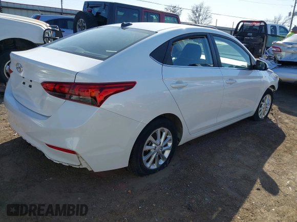 2019 Hyundai Accent SE with VIN 3KPC24A38KE068774, listed as a IAAI auction lot 41768663 with 17,916 mi miles. Bid and sale history available at carsss.com. Image 4.