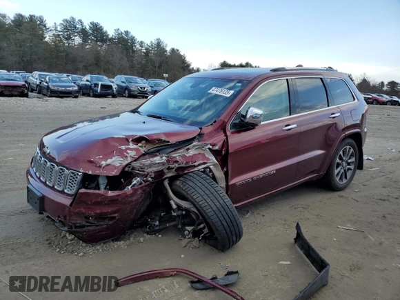 2018 Jeep Grand Cherokee High Altitude with VIN 1C4RJFCG7JC358129, listed as a Copart auction lot 47476135 with 34,347 mi miles and Salvage Title. Bid and sale history available at carsss.com. Image 1.