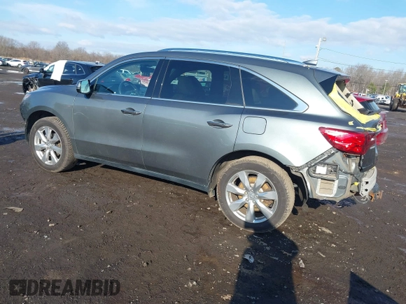 2016 Acura MDX w/Advance with VIN 5FRYD4H90GB042471, listed as a IAAI auction lot 41510207 with 176,168 mi miles. Bid and sale history available at carsss.com. Image 3.