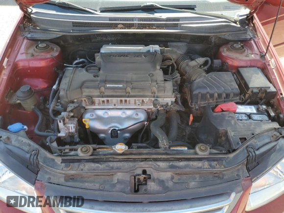 2008 Kia Spectra EX with VIN KNAFE122685509781, listed as a Copart auction lot 60413084 with 73,808 mi miles and Clean Title. Bid and sale history available at carsss.com. Image 11.