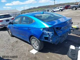 2017 Hyundai Elantra SE with VIN KMHD74LF4HU128066, listed as a IAAI auction lot 41994646 with 95,672 mi miles. Bid and sale history available at carsss.com. Image 3.