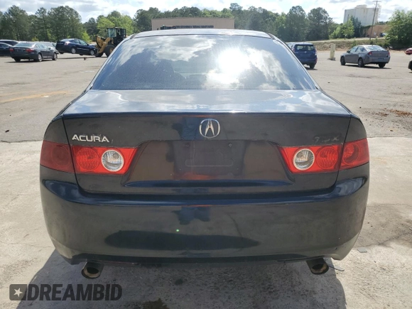 2004 Acura TSX with VIN JH4CL96804C028079, listed as a Copart auction lot 54980475 with 180,083 mi miles and Salvage title. Bid and sale history available at DreamBid. Image 6.