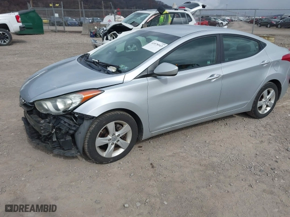2011 Hyundai Elantra GLS PZEV with VIN 5NPDH4AE2BH040100, listed as a IAAI auction lot 41878943 with 84,487 mi miles. Bid and sale history available at carsss.com. Image 2.