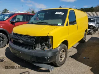 2021 Chevrolet Express Cargo z VIN 1GCWGAFP5M1167034, wystawiony jako Copart lot #42161135 z przebiegiem 180 713 mil mil oraz Czysty tytuł • Clean title. Historia ofert i sprzedaży dostępna na DreamBid. Obrazek 1.