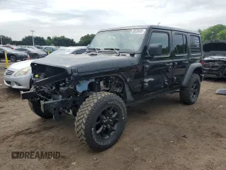2022 Jeep Wrangler Unlimited Willys with VIN 1C4HJXDN4NW130060, listed as a Copart auction lot 58539485 with 39,930 mi miles and Salvage title. Bid and sale history available at DreamBid. Image 1.