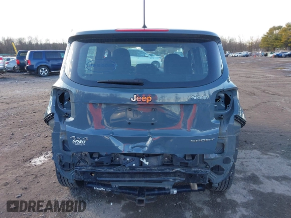 2017 Jeep Renegade Sport z VIN ZACCJBABXHPE92290, wystawiony jako IAAI lot #41209157 z przebiegiem 86 553 mil mil oraz . Historia ofert i sprzedaży dostępna na DreamBid. Obrazek 16.