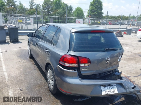 2014 Volkswagen Golf with VIN WVWDB7AJ0EW002332, listed as a IAAI auction lot 42449267 with 55,496 mi miles and . Bid and sale history available at DreamBid. Image 3.