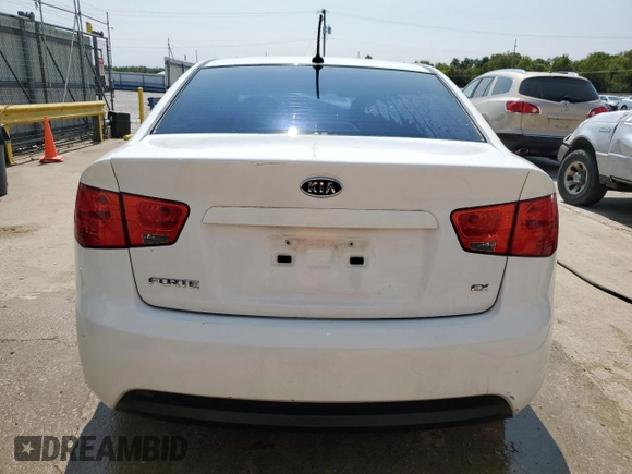 2010 Kia Forte EX with VIN KNAFU4A26A5822258, listed as a Copart auction lot 70169704 with Not Provided miles and Non Repairable. Bid and sale history available at carsss.com. Image 6.