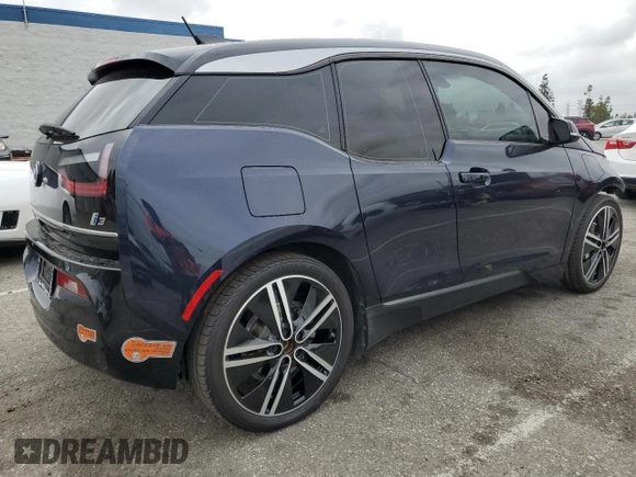 2019 BMW i3 with VIN WBY8P4C57K7E79770, listed as a Copart auction lot 55701535 with 33,344 mi miles and Salvage title. Bid and sale history available at DreamBid. Image 3.