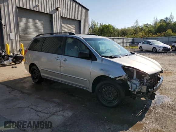 2009 Toyota Sienna CE with VIN 5TDZK23C89S250759, listed as a Copart auction lot 52360615 with 231,655 mi miles and Salvage Title. Bid and sale history available at DreamBid. Image 4.