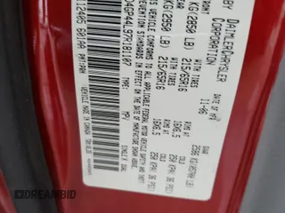 2007 Dodge Grand Caravan SXT z VIN 2D4GP44L97R181107, wystawiony jako Copart lot #56330705 z przebiegiem 4 120 mil mil oraz Szkoda całkowita • Salvage title. Historia ofert i sprzedaży dostępna na DreamBid. Obrazek 13.