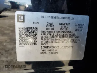 2020 Cadillac CT5 Sport z VIN 1G6DP5RK1L0125028, wystawiony jako Copart lot #45184085 z przebiegiem 11 872 mil mil oraz Szkoda całkowita • Salvage title. Historia ofert i sprzedaży dostępna na DreamBid. Obrazek 14.
