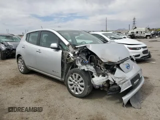 2015 Nissan LEAF SV with VIN 1N4AZ0CP8FC313460, listed as a Copart auction lot 51716765 with 90,163 mi miles and Salvage Title. Bid and sale history available at carsss.com. Image 4.