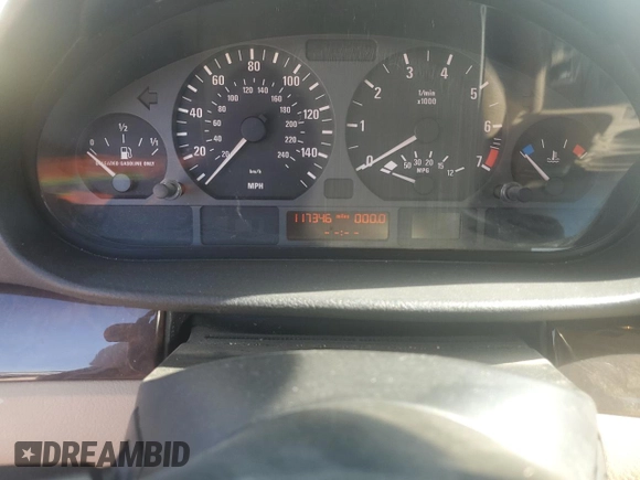 2003 BMW 3 Series 325i with VIN WBAET37423NJ33256, listed as a Copart auction lot 43985715 with 117,346 mi miles and Clean Title. Bid and sale history available at DreamBid. Image 9.