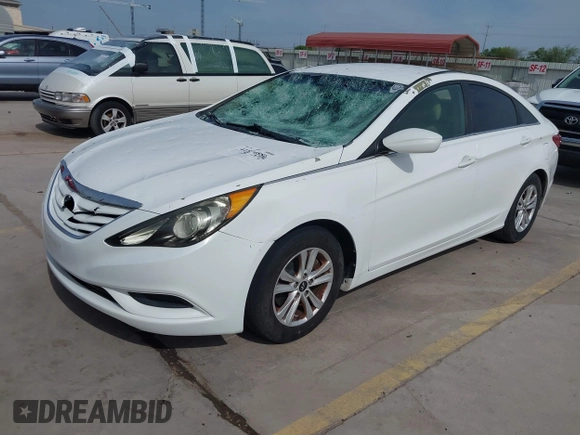 2013 Hyundai Sonata GLS with VIN 5NPEB4AC7DH738709, listed as a IAAI auction lot 41874886 with 168,667 mi miles and . Bid and sale history available at carsss.com. Image 2.
