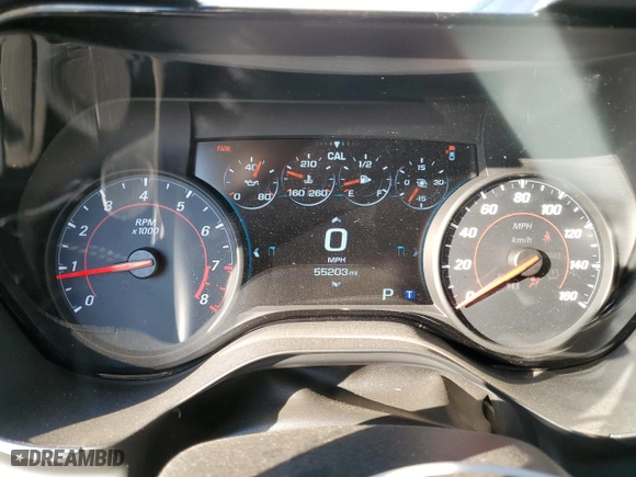 2017 Chevrolet Camaro 2LT with VIN 1G1FD1RX8H0164606, listed as a Copart auction lot 43161985 with 55,203 mi miles and Salvage Title. Bid and sale history available at carsss.com. Image 9.