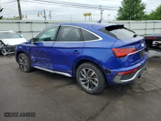 2023 Audi Q5 Sportback S line Premium Plus with VIN WA15AAFY6P2195665, listed as a Copart auction lot 53656314 with 6,360 mi miles and Salvage Title. Bid and sale history available at carsss.com. Image 2.