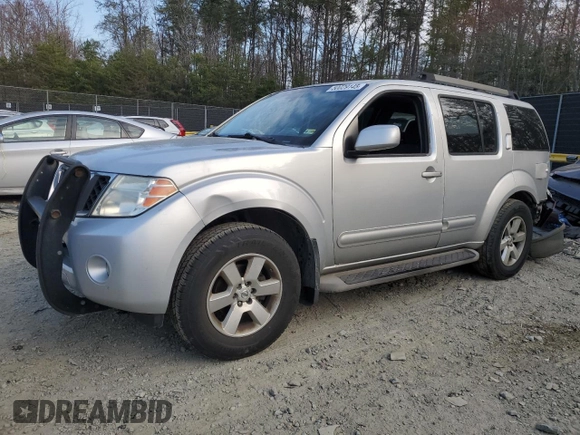 2011 Nissan Pathfinder LE z VIN 5N1AR1NB9BC622216, wystawiony jako Copart lot #50029145 z przebiegiem 150 896 mil mil oraz Szkoda całkowita • Salvage title. Historia ofert i sprzedaży dostępna na DreamBid. Obrazek 1.
