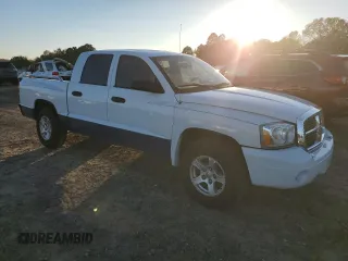 2007 Dodge Dakota SLT with VIN 1D7HE48N67S122636, listed as a Copart auction lot 81251054 with 233,584 mi miles and Salvage Title. Bid and sale history available at DreamBid. Image 4.