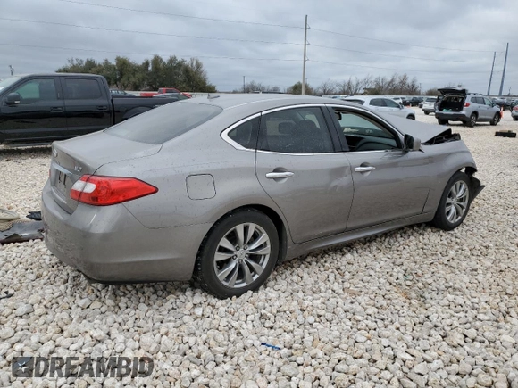 2013 Infiniti M37 with VIN JN1BY1AP0DM512605, listed as a Copart auction lot 48675735 with 129,598 mi miles and Salvage Title. Bid and sale history available at carsss.com. Image 3.