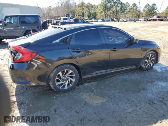 2016 Honda Civic Sedan EX with VIN 19XFC2F80GE216328, listed as a Copart auction lot 44415155 with 132,114 mi miles and Salvage Title. Bid and sale history available at carsss.com. Image 3.