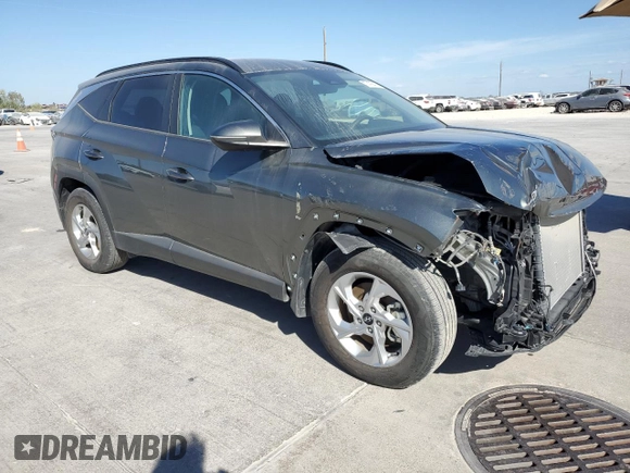2022 Hyundai Tucson SEL with VIN 5NMJB3AE4NH133264, listed as a Copart auction lot 77479414 with 5,881 mi miles and Salvage Title. Bid and sale history available at carsss.com. Image 4.