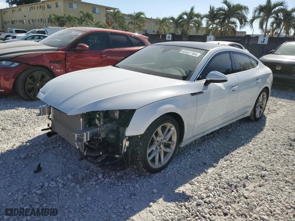 2024 Audi A5 Sportback S line Premium with VIN WAUDACF57RA029440, listed as a Copart auction lot 83537164 with 13,171 mi miles and Non Repairable. Bid and sale history available at carsss.com. Image 1.