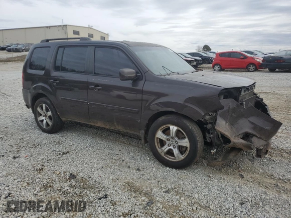 2012 Honda Pilot EX-L with VIN 5FNYF3H54CB002956, listed as a Copart auction lot 42767445 with 161,942 mi miles and Salvage Title. Bid and sale history available at carsss.com. Image 4.