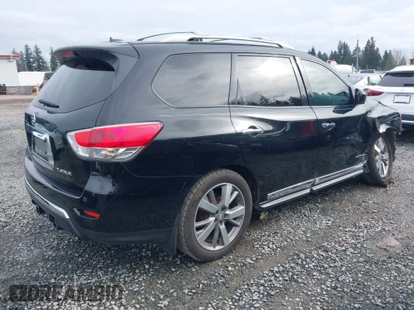 2014 Nissan Pathfinder SV with VIN 5N1AR2MN3EC665407, listed as a IAAI auction lot 41611941 with 94,894 mi miles. Bid and sale history available at carsss.com. Image 4.