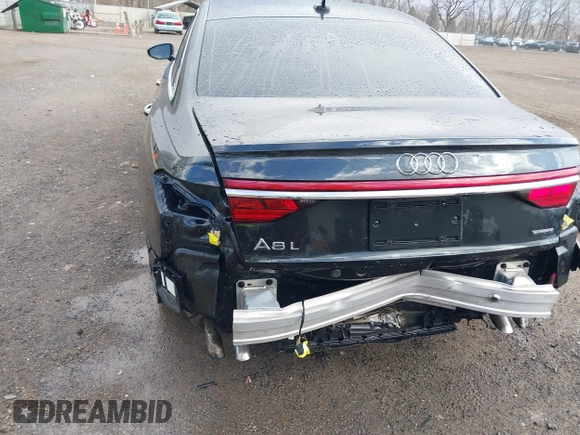 2019 Audi A8 L with VIN WAU8DAF84KN019115, listed as a IAAI auction lot 41856931 with 84,387 mi miles. Bid and sale history available at carsss.com. Image 6.
