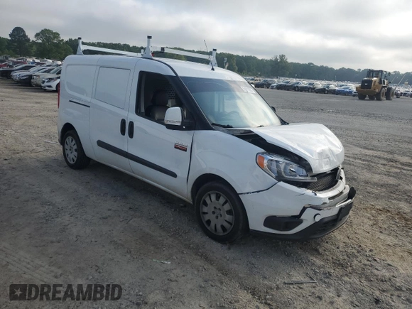 2019 Ram ProMaster City Cargo Tradesman SLT with VIN ZFBHRFBB5K6M01069, listed as a Copart auction lot 54691005 with 121,712 mi miles and Salvage title. Bid and sale history available at DreamBid. Image 4.