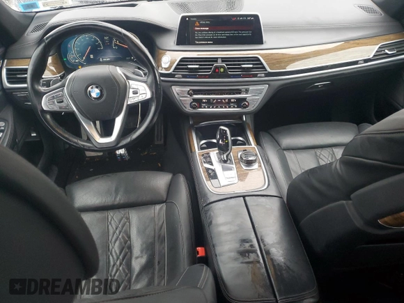 2018 BMW 7 Series 750i xDrive with VIN WBA7F2C54JB238260, listed as a Copart auction lot 89202965 with 51,634 mi miles and Salvage Title. Bid and sale history available at carsss.com. Image 8.