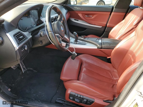 2017 BMW 6 Series 640i xDrive with VIN WBA6D2C56HGT66482, listed as a Copart auction lot 38348264 with 90,809 mi miles. Bid and sale history available at carsss.com. Image 7.