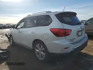 2018 Nissan Pathfinder SL z VIN 5N1DR2MM8JC664252, wystawiony jako Copart lot #47145385 z przebiegiem 62 508 mil mil oraz Szkoda całkowita • Salvage title. Historia ofert i sprzedaży dostępna na DreamBid. Obrazek 2.