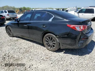 2014 Infiniti Q50 with VIN JN1BV7AP4EM687999, listed as a Copart auction lot 52318195 with 155,516 mi miles and Salvage title. Bid and sale history available at DreamBid. Image 2.