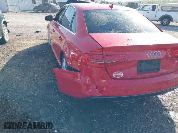 2014 Audi A4 Prestige z VIN WAUKFAFL5EN006561, wystawiony jako IAAI lot #42046311 z przebiegiem 158 288 mil mil oraz . Historia ofert i sprzedaży dostępna na DreamBid. Obrazek 6.